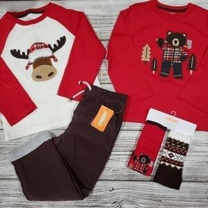 Christmas Outfit Holiday Outfit Reindeer Moose Gymboree NWT